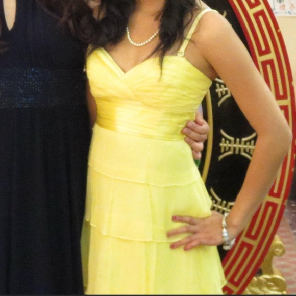 BCBG Sweatheart Neckline Long Ruffle Dress - Picture 2 of 8